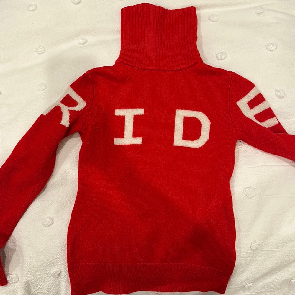 Perfect Moment Merino Wool Red Turtleneck “Ride”